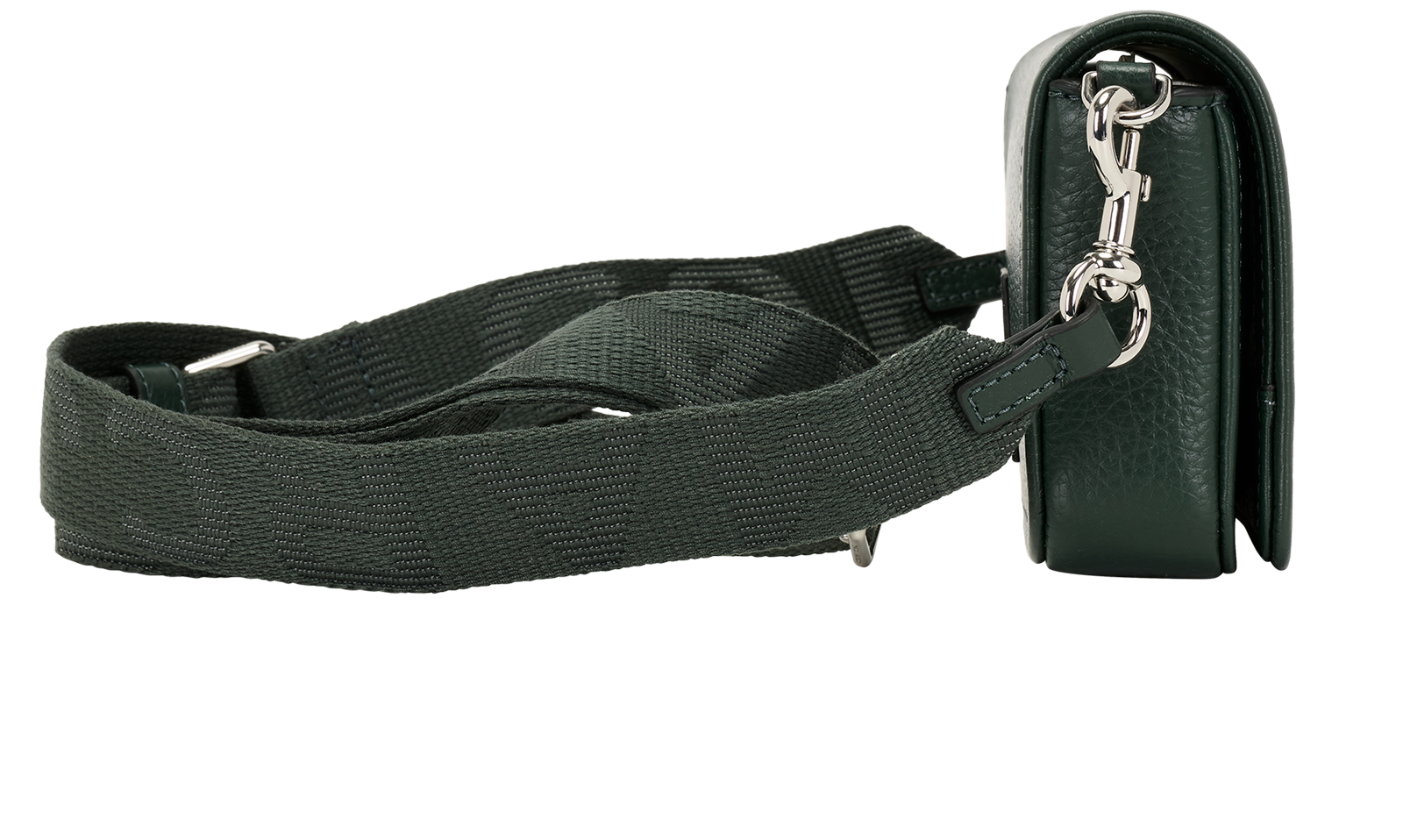 The Mini Bag, &pound;130, Handbags, Green, Leather, Side view